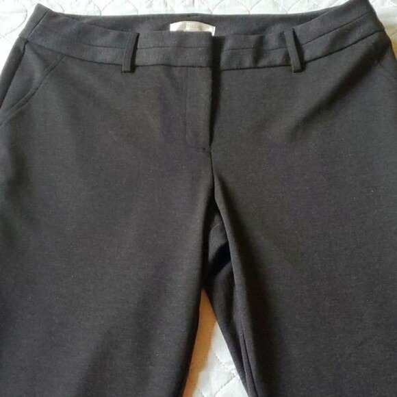 Chico's Dark Grey Dress Sz. 2 Short (16) Pants with Pockets - Picture 1 of 9
